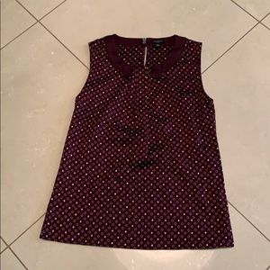 Ann Taylor XSP burgundy ultra soft summer shirt.